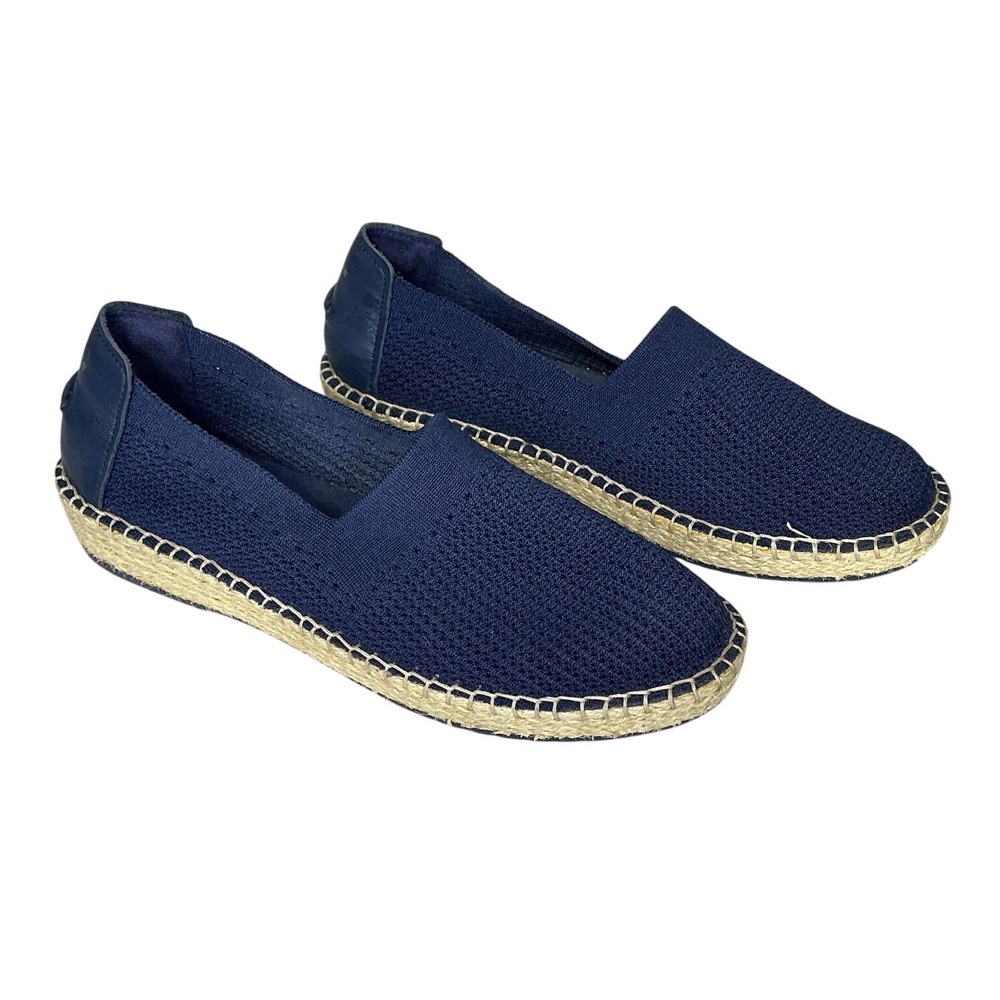 Cole Haan Cloudfeel Navy Blue Knit Espadrille Grand.OS Flats Slip On Shoe 9